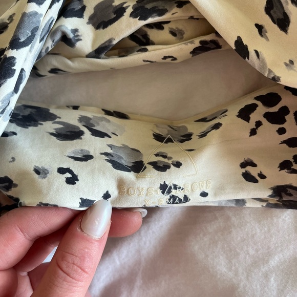 Boys + Arrows Black and Cream Patterned Fabric - Picture 2 of 2